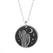 Desert Night Round Necklace