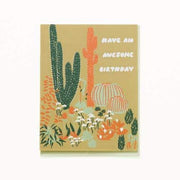Cacti Vignette Birthday Card