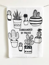 Surrounded By Pricks Tea Towel
