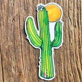 Saguaro Moon Sticker