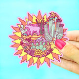 Desert Wildlife Landscape Sun Sticker