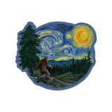 Bigfoot Starry Night Sticker