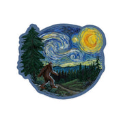 Bigfoot Starry Night Sticker