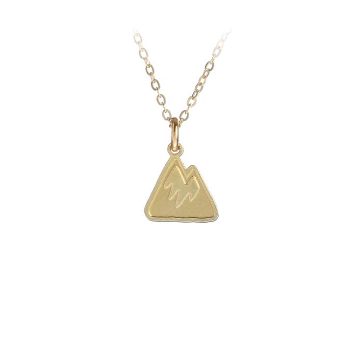 Mountain Tiny Gold-fill Necklace
