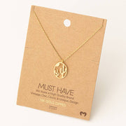 Cactus Coin Pendant Necklace