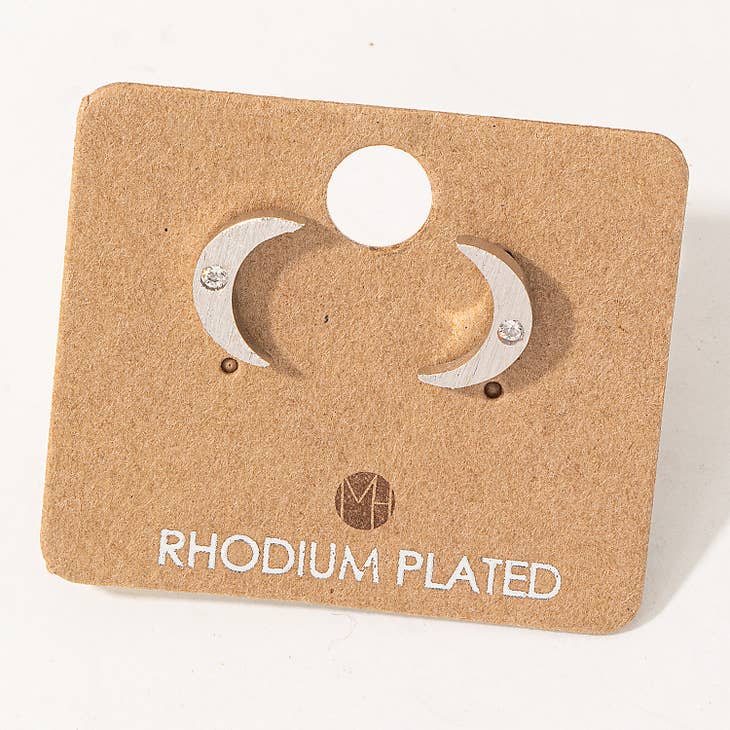 Mini Crescent Moon Earrings