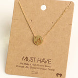Desert Circle Charm Necklace