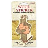 Saguaro Hug Wood Sticker