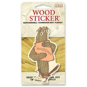 Saguaro Hug Wood Sticker
