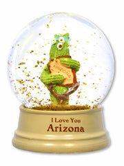Saguaro Hug Glitter Snow Globe