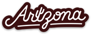 Arizona Saguaro Script Sticker