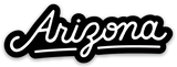 Arizona Script Sticker