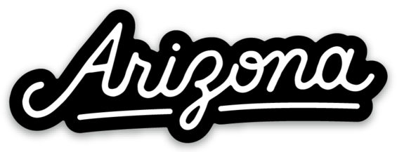 Arizona Script Sticker
