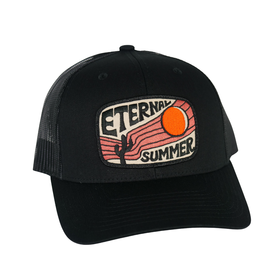 Eternal Summer Curved Trucker - Black