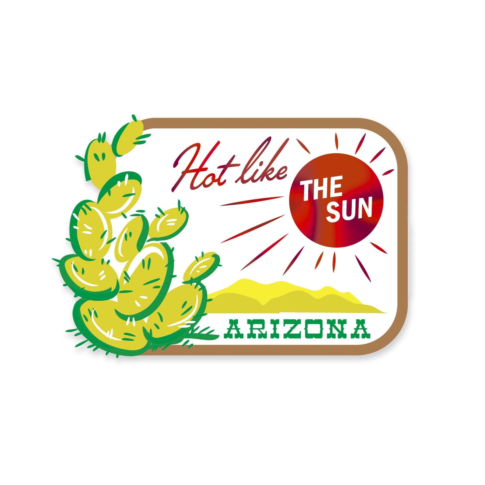 Hot Like The Sun Sticker
