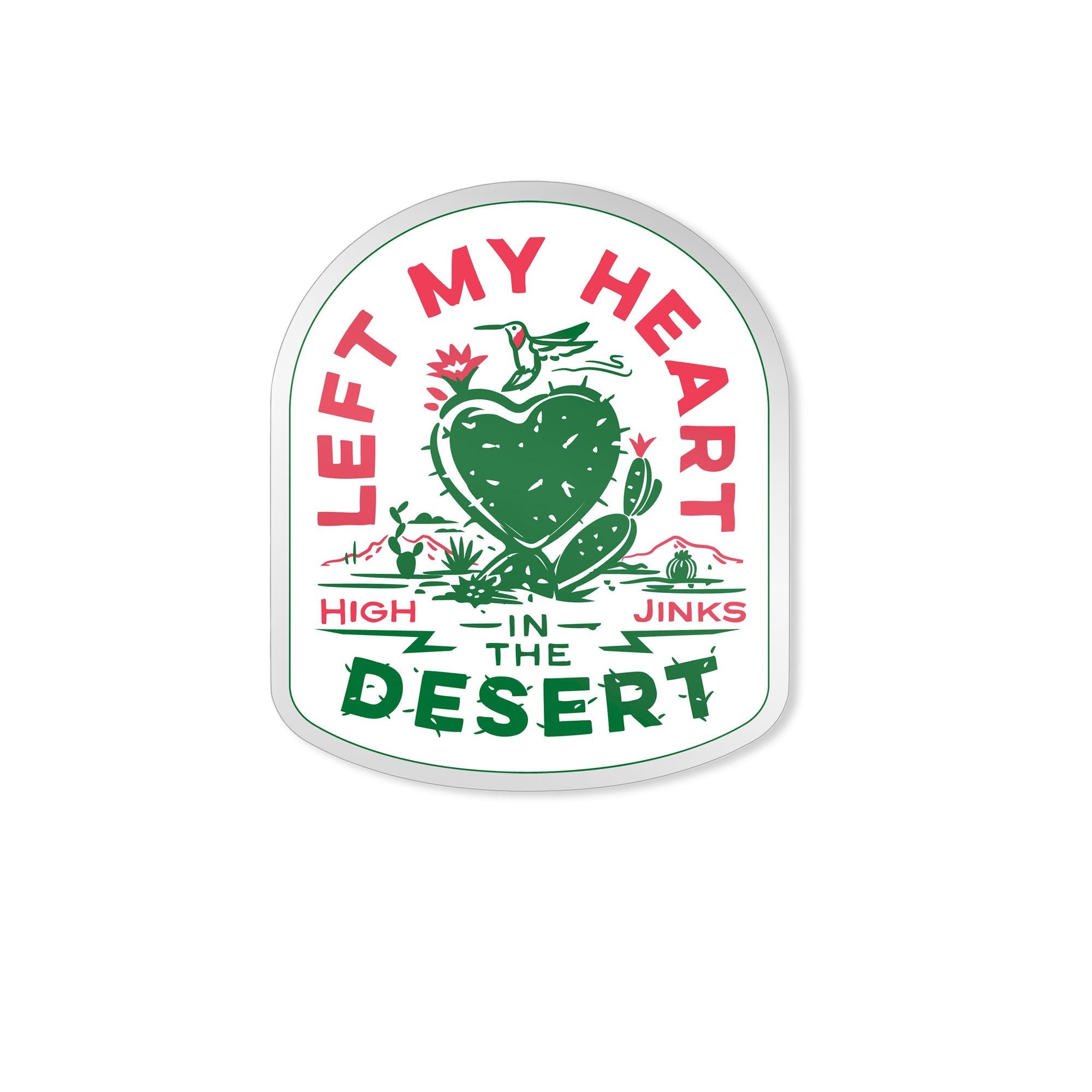 Left My Heart in the Desert Sticker
