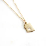 Tiny AZ Love Necklace