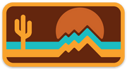 Retrozona Sticker - Brown