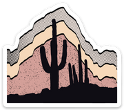 Saguaro Silhouette Sticker