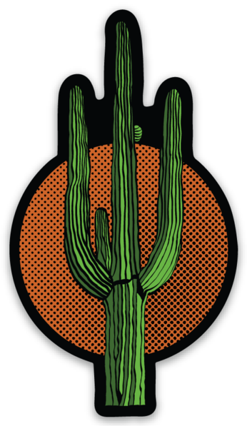 Saguaro Sunset Sticker