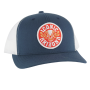 Skull and Desert Roses Curved Trucker