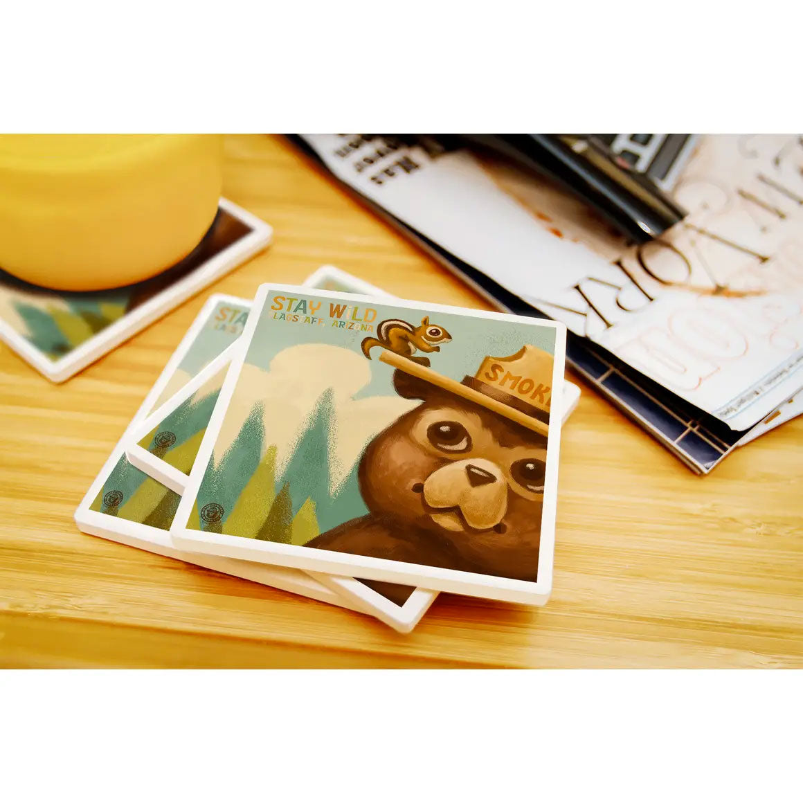 Stay Wild Smokey Bear Coaster