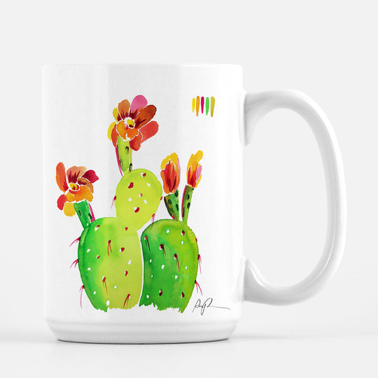 Technicolor Blossoms Ceramic Mug