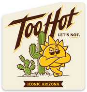 Too Hot Let's Not Sticker