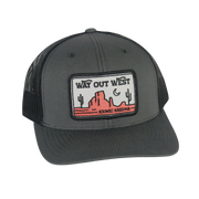 Way Out West Curved Trucker