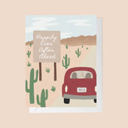 Happily Ever After Ahead Greeting Card