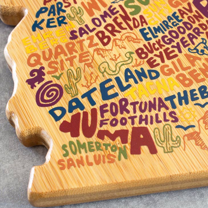 Arizona Lettered Art Serving Board