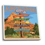 Sedona Destination Signpost Coaster