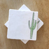 Tall Saguaro Marble Coaster