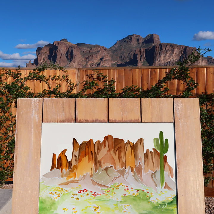 Superstition Mountains 8 x 10 Art Print
