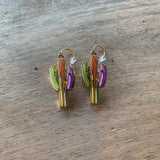 Technicolor Sunset Saguaro Earrings